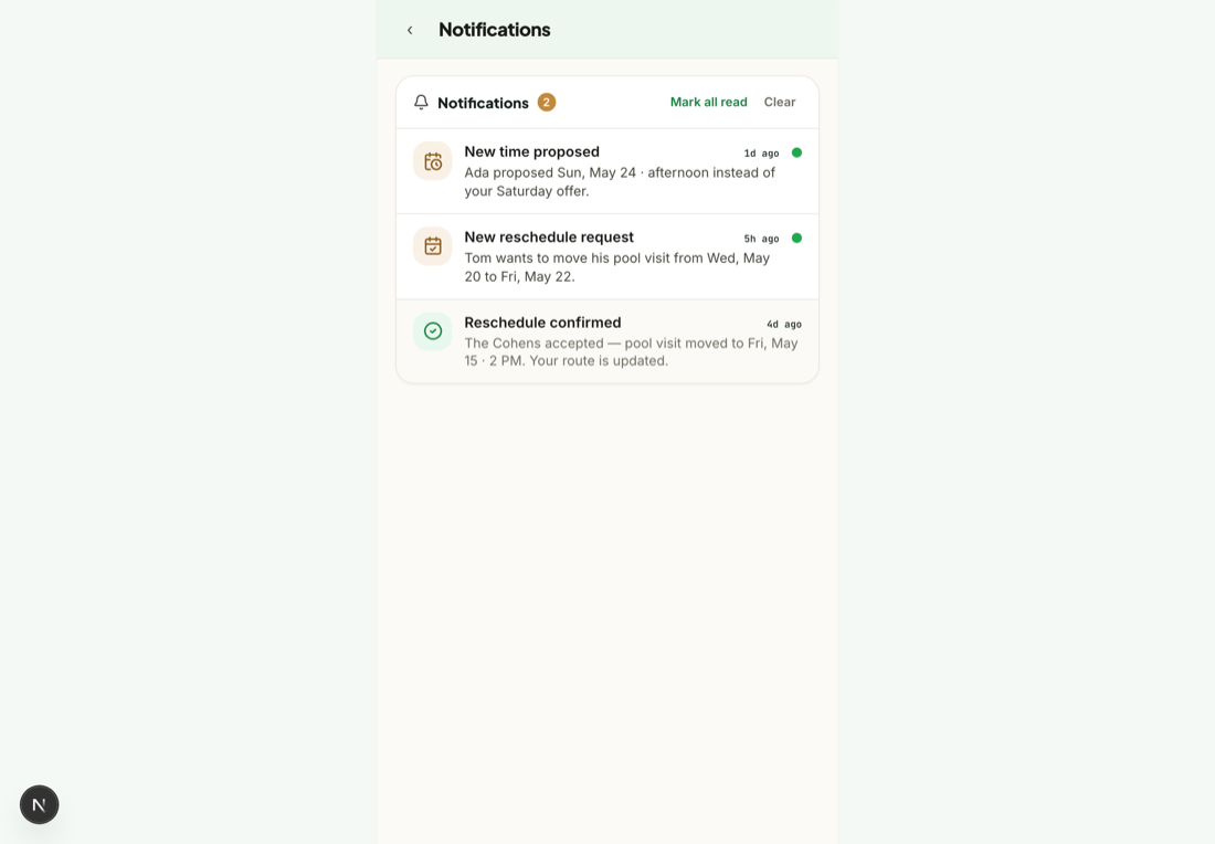 I didn't get an email on Web